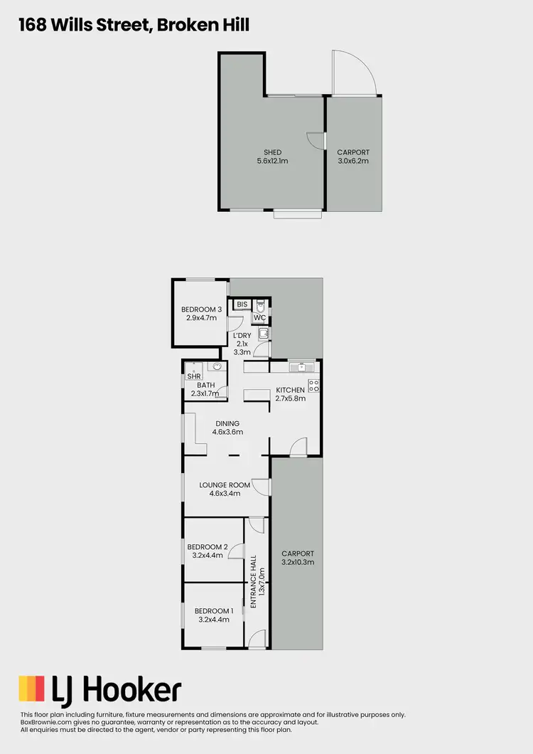 Floorplan of Homely house listing, 168 Wills Street, Broken Hill NSW 2880