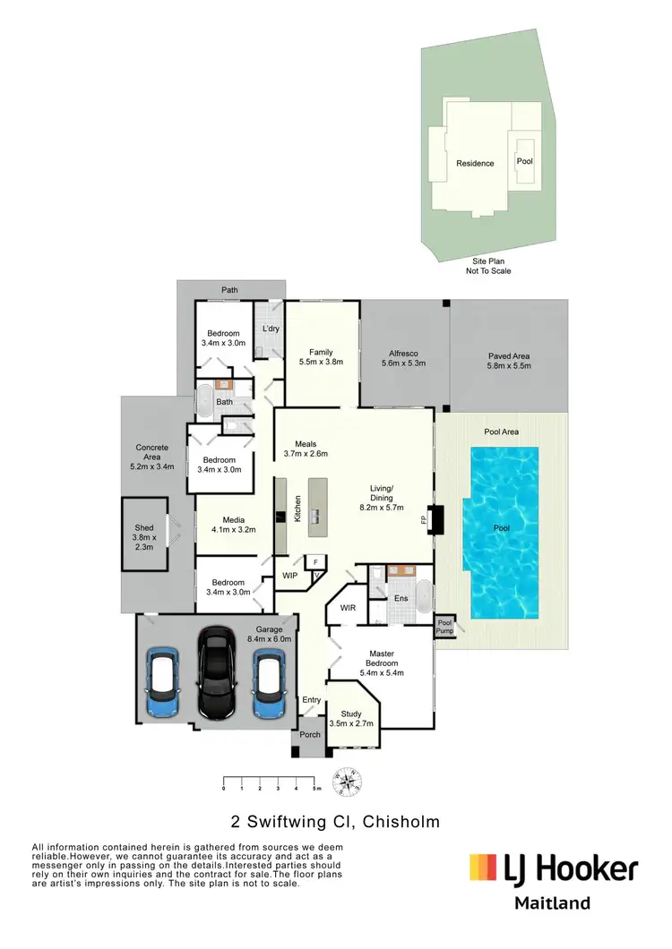 Floorplan of Homely house listing, 2 Swiftwing Close, Chisholm NSW 2322