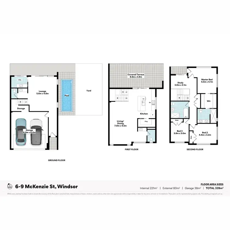 Floorplan of Homely townhouse listing, 2,5,6/9 McKenzie Street, Windsor QLD 4030