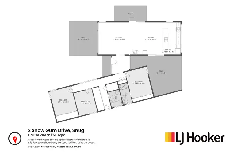 Floorplan of Homely house listing, 2 Snow Gum Drive, Snug TAS 7054