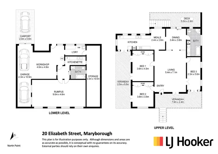 Floorplan of Homely house listing, 20 Elizabeth Street, Maryborough QLD 4650