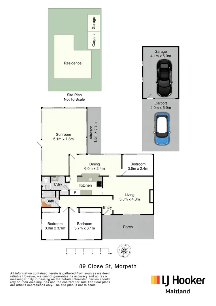 Floorplan of Homely house listing, 89 Close Street, Morpeth NSW 2321
