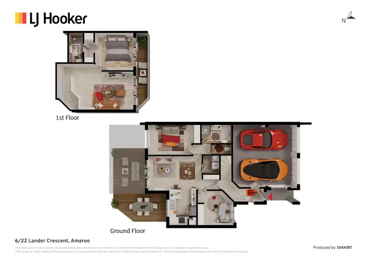 Floorplan of Homely townhouse listing, 6/22 Lander Crescent, Amaroo ACT 2914