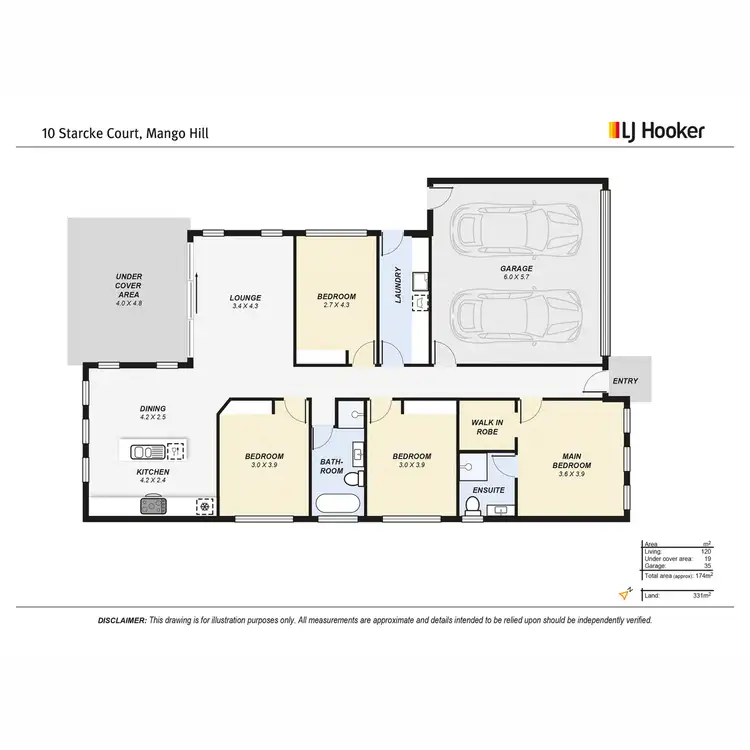 Floorplan of Homely house listing, 10 Starcke Court, Mango Hill QLD 4509