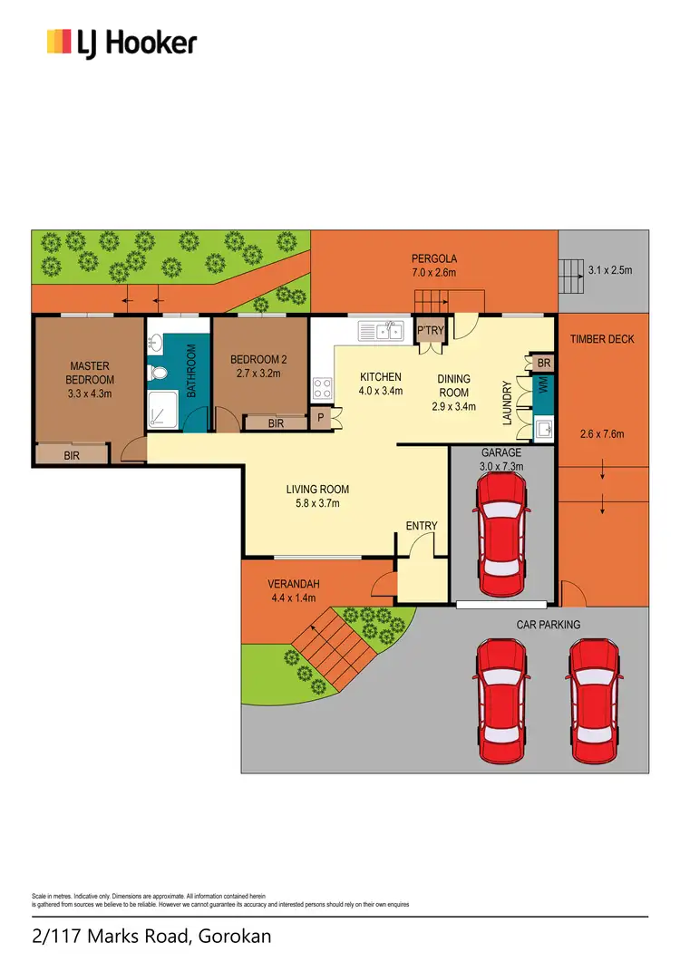 Floorplan of Homely unit listing, 2/117 Marks Road, Gorokan NSW 2263