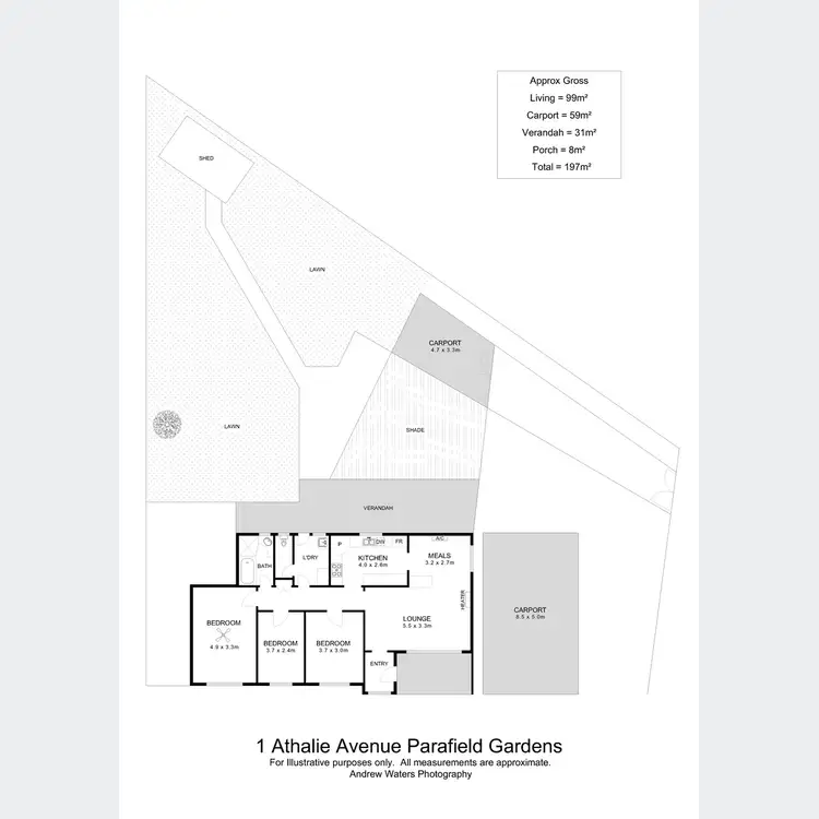 Floorplan of Homely house listing, 1 Athalie Avenue, Parafield Gardens SA 5107