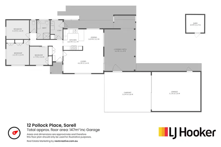 Floorplan of Homely house listing, 12 Pollock Place, Sorell TAS 7172