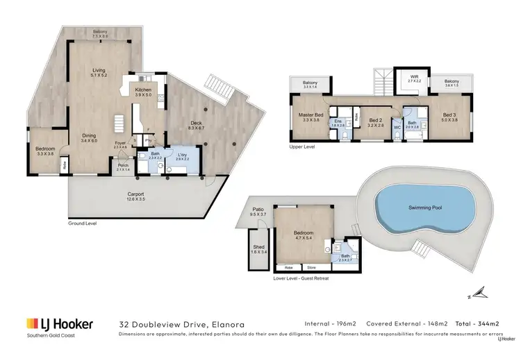 Floorplan of Homely house listing, 32 Doubleview Drive, Elanora QLD 4221