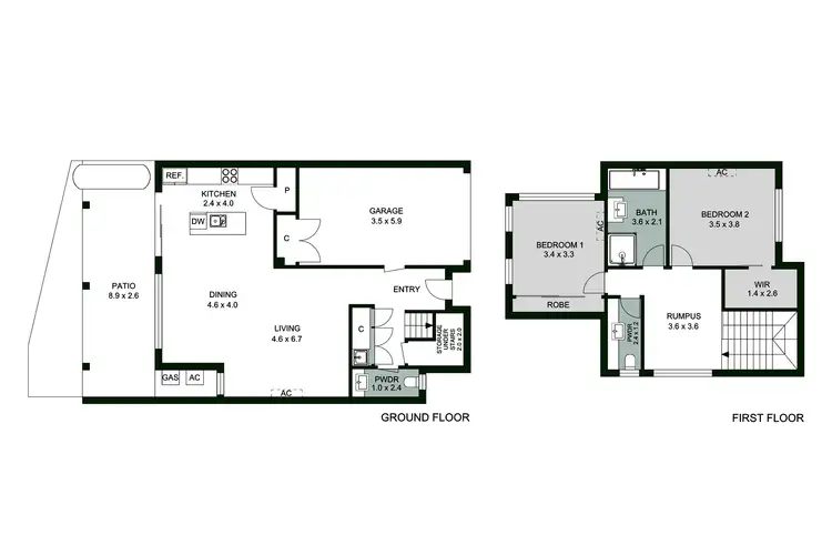 Floorplan of Homely townhouse listing, 1 Century Mews, Lilydale VIC 3140