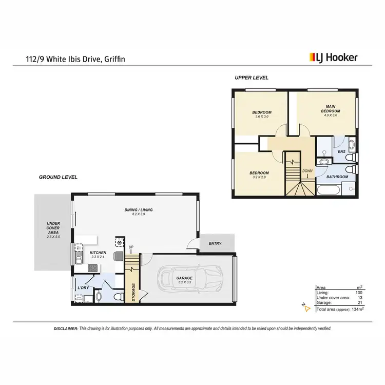 Floorplan of Homely townhouse listing, 112/9 White Ibis Drive, Griffin QLD 4503
