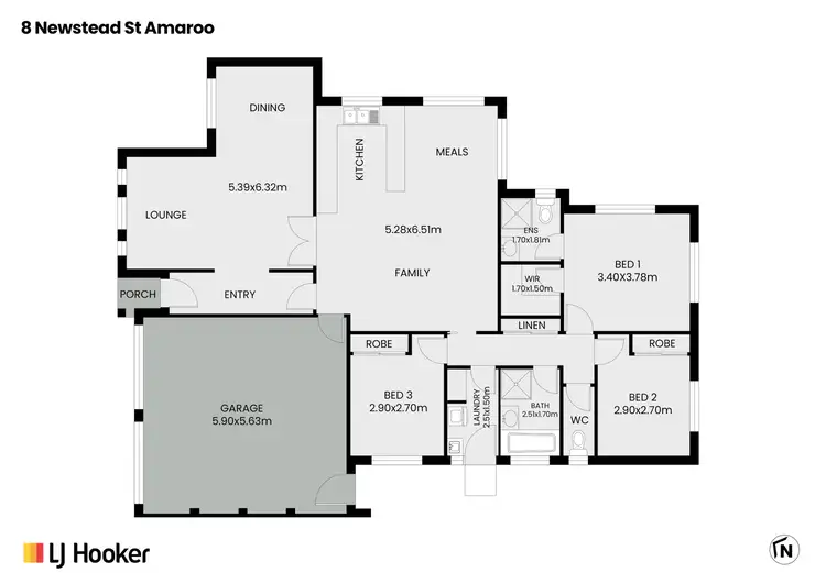 Floorplan of Homely house listing, 8 Newstead Street, Amaroo ACT 2914