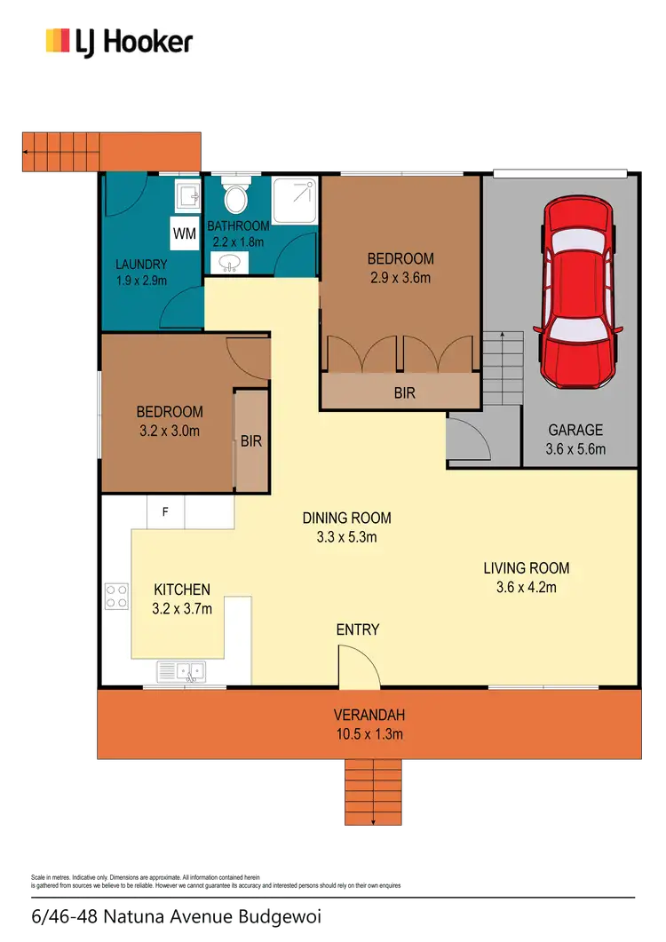 Floorplan of Homely house listing, 6/46-48 Natuna Avenue, Budgewoi NSW 2262