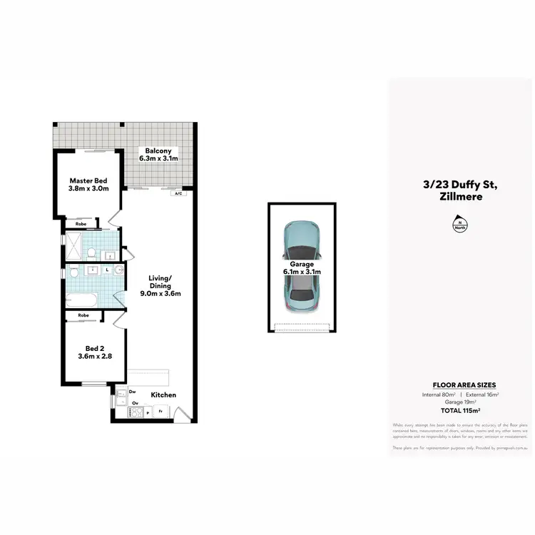 Floorplan of Homely apartment listing, 3/23 Duffy Street, Zillmere QLD 4034