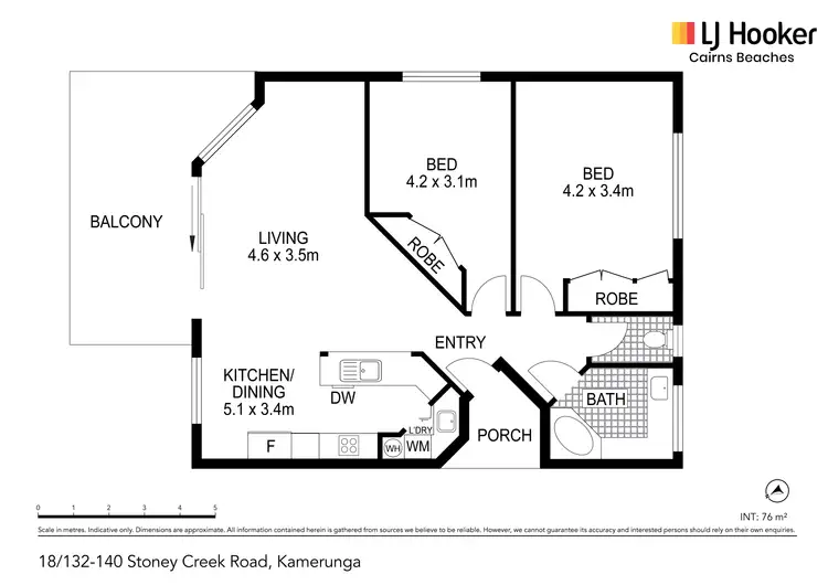 Floorplan of Homely unit listing, 18/132-140 Stoney Creek Road, Kamerunga QLD 4870