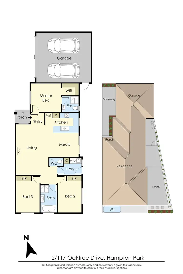 Floorplan of Homely unit listing, 2/117 Oaktree Drive, Hampton Park VIC 3976