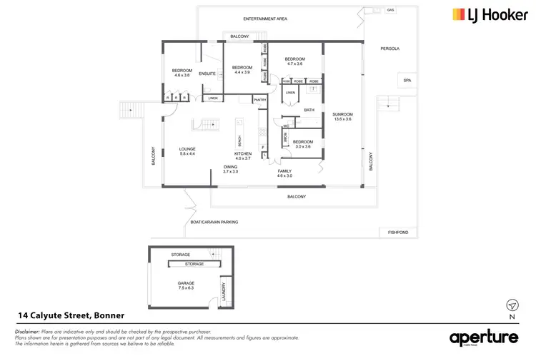 Floorplan of Homely house listing, 14 Calyute Street, Bonner ACT 2914