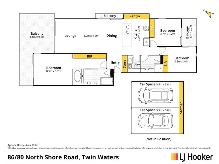 Floorplan of Homely unit listing, 86/80 North Shore Road, Twin Waters QLD 4564