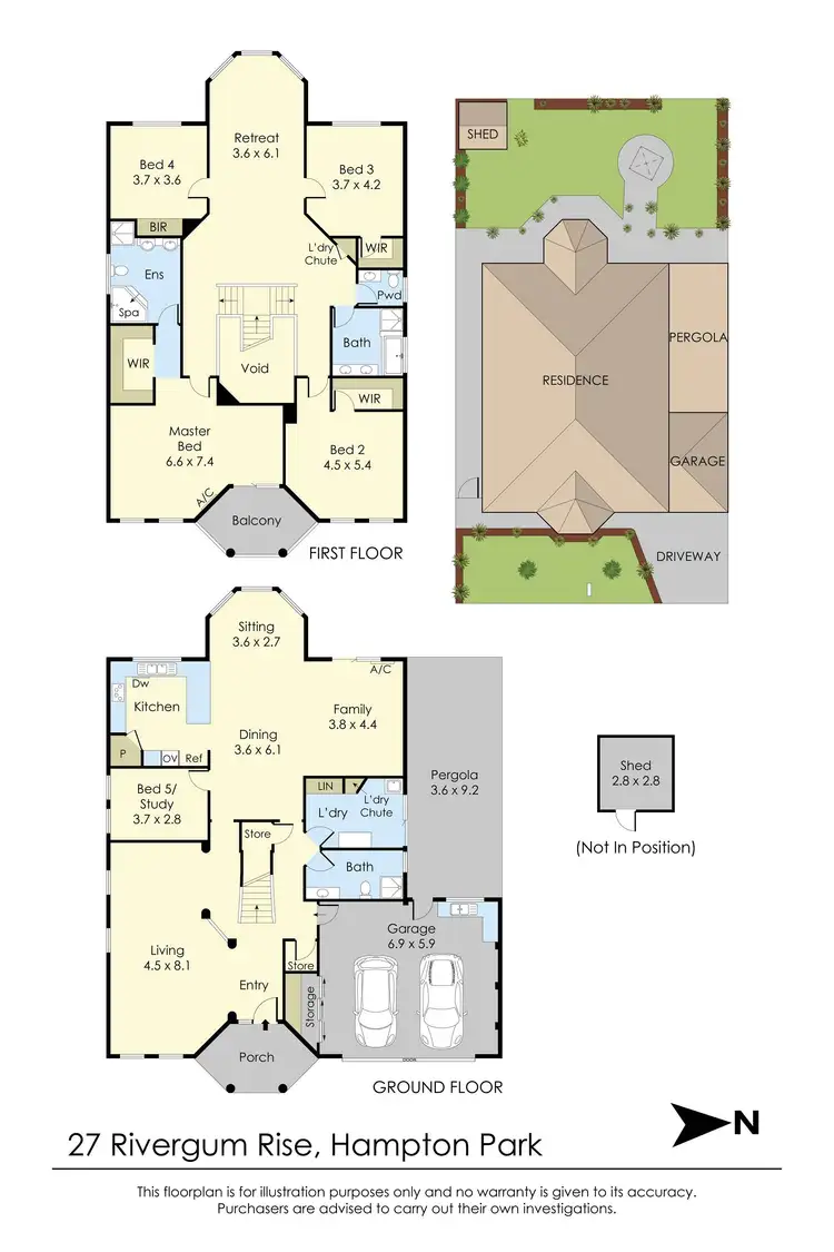 Floorplan of Homely house listing, 27 Rivergum Rise, Hampton Park VIC 3976