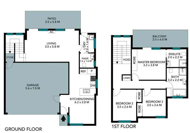 Floorplan of Homely townhouse listing, 13/3 Gahnia Place, Hamlyn Terrace NSW 2259