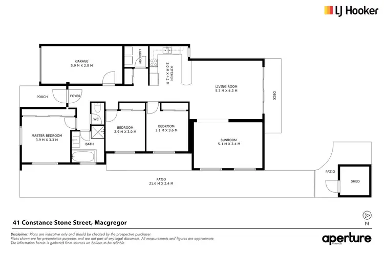Floorplan of Homely house listing, 41 Constance Stone Street, Macgregor ACT 2615