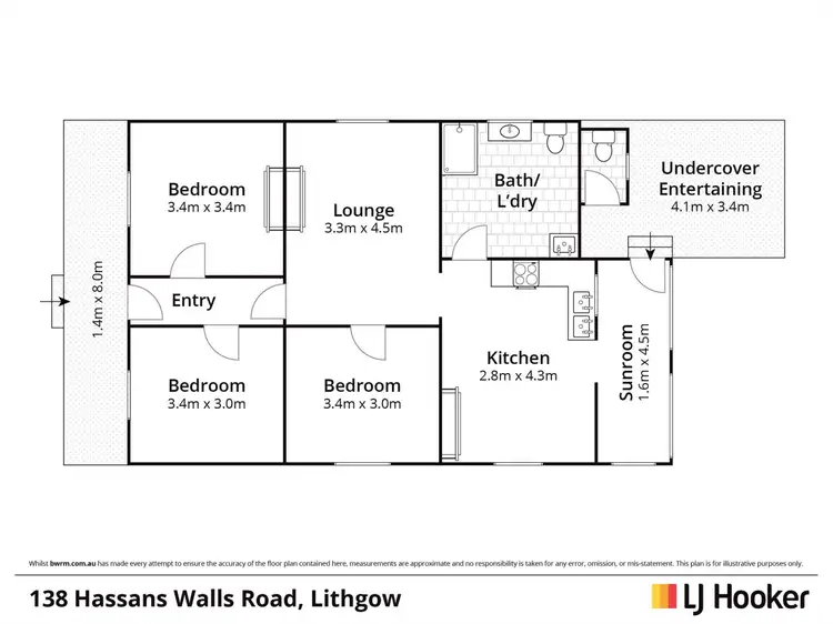 Floorplan of Homely house listing, 138 Hassans Walls Road, Lithgow NSW 2790