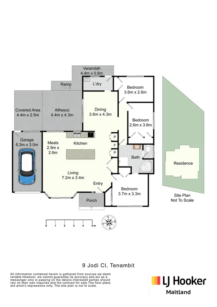Floorplan of Homely house listing, 9 Jodie Close, Tenambit NSW 2323