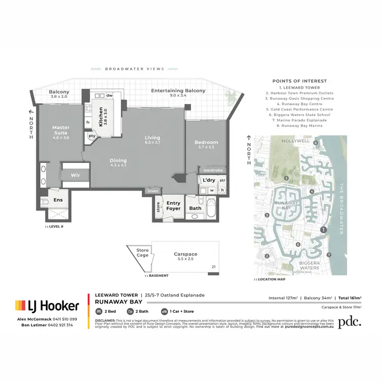 Floorplan of Homely apartment listing, 25/5-7 Oatland Esplanade, Runaway Bay QLD 4216
