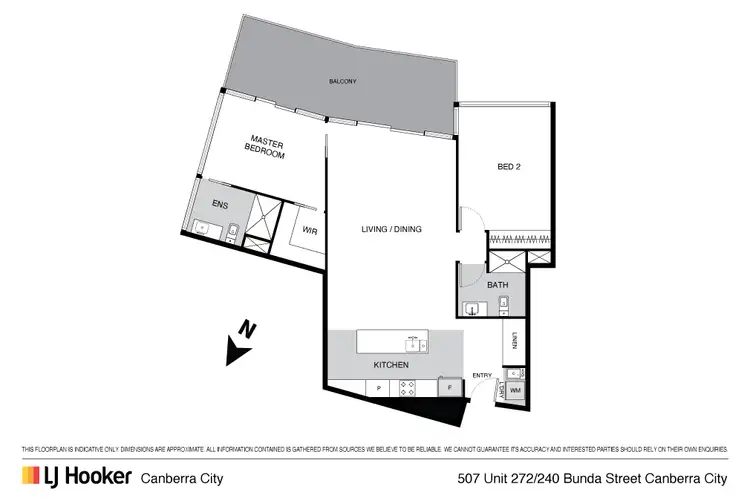 Floorplan of Homely apartment listing, 507/240 Bunda Street, City ACT 2601