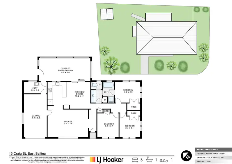 Floorplan of Homely house listing, 13 Craig Street, East Ballina NSW 2478
