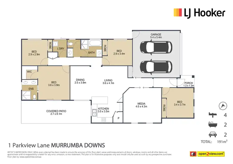 Floorplan of Homely house listing, 1 Parkview Lane, Murrumba Downs QLD 4503