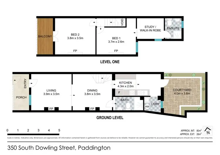 Floorplan of Homely house listing, 350 South Dowling Street, Paddington NSW 2021