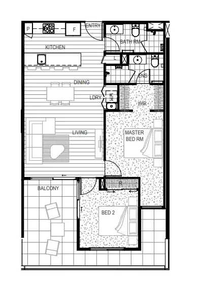 Floorplan of Homely apartment listing, 47/11 Camilleri Way, Gungahlin ACT 2912