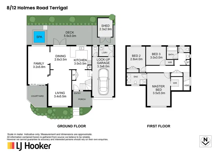 Floorplan of Homely townhouse listing, 8/12-14 Holmes Road, Terrigal NSW 2260