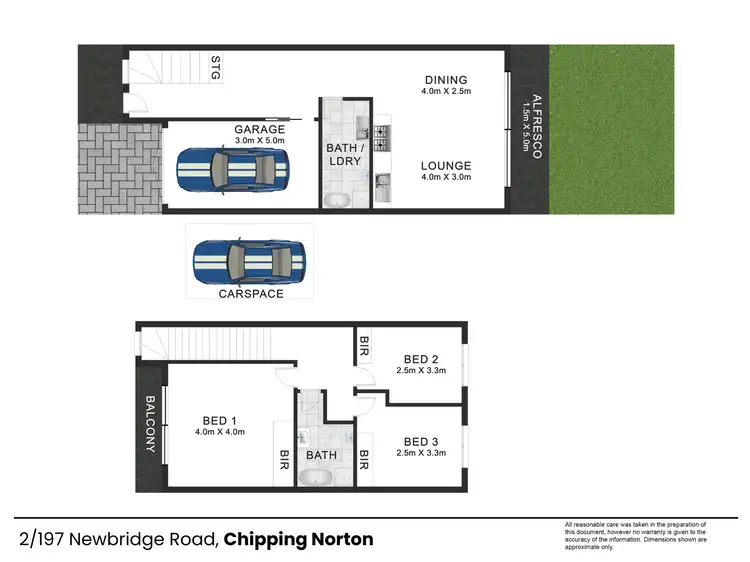 Floorplan of Homely townhouse listing, 2/197 Newbridge Road, Chipping Norton NSW 2170