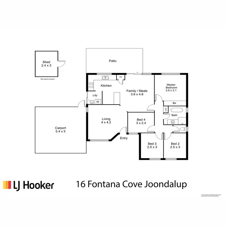 Floorplan of Homely house listing, 16 Fontana Cove, Joondalup WA 6027