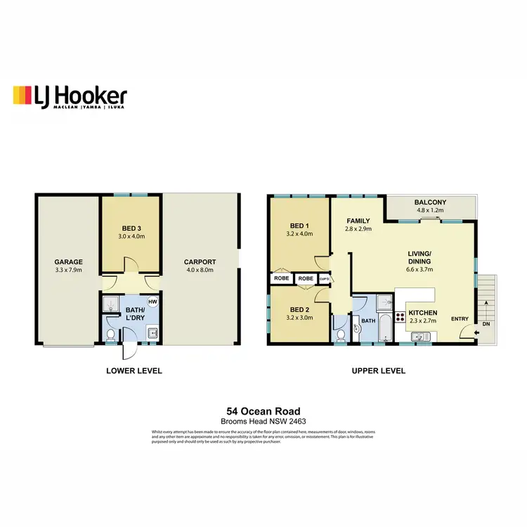 Floorplan of Homely house listing, 54 Ocean Road, Brooms Head NSW 2463