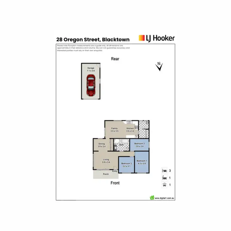 Floorplan of Homely house listing, 28 Oregon Street, Blacktown NSW 2148