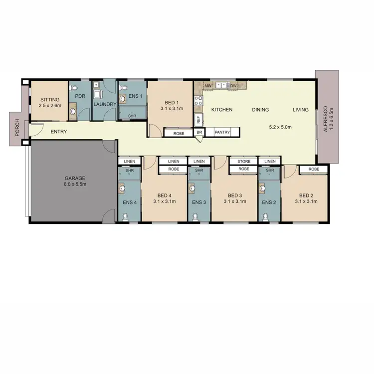 Floorplan of Homely house listing, 5 Maher Place, Gleneagle QLD 4285