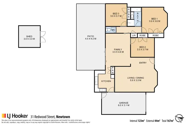 Floorplan of Homely house listing, 31 Redwood Street, Newtown QLD 4350