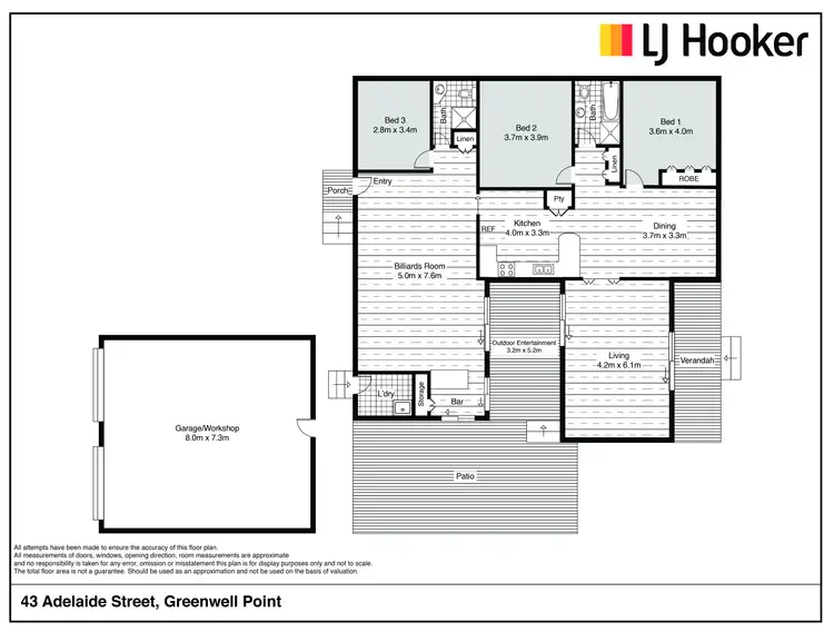Floorplan of Homely house listing, 43 Adelaide Street, Greenwell Point NSW 2540