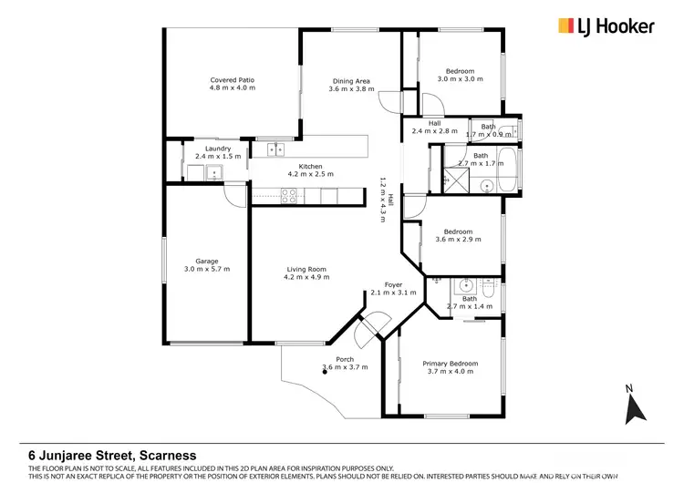 Floorplan of Homely house listing, 6 Junjaree Street, Scarness QLD 4655