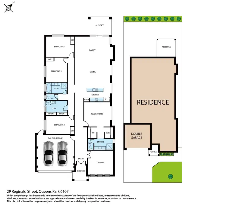 Floorplan of Homely house listing, 29 Reginald Street, Queens Park WA 6107