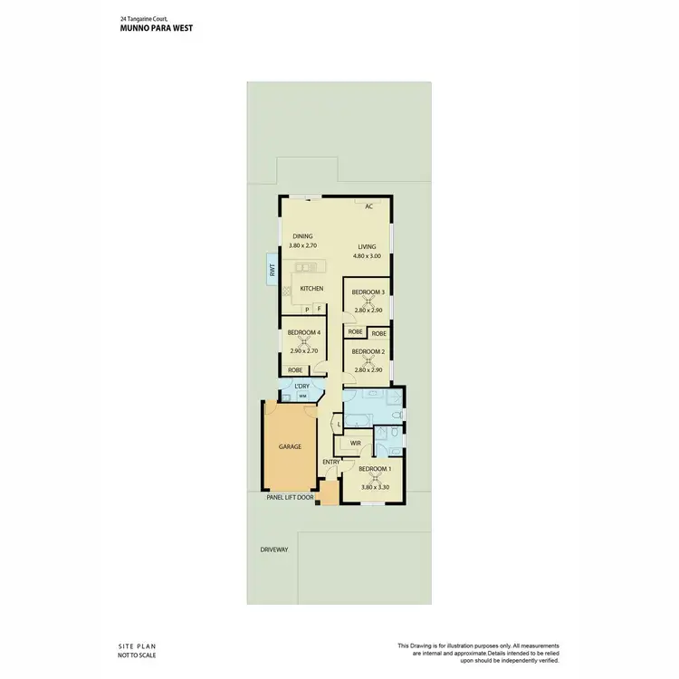Floorplan of Homely house listing, 24 Tangarine Court, Munno Para West SA 5115