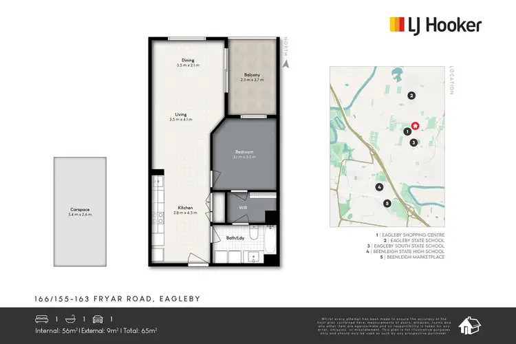 Floorplan of Homely unit listing, 116/155-163 Fryar Road, Eagleby QLD 4207