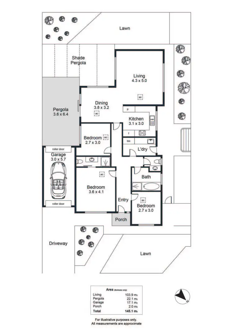 Floorplan of Homely house listing, 1a Lasscock Avenue, Findon SA 5023