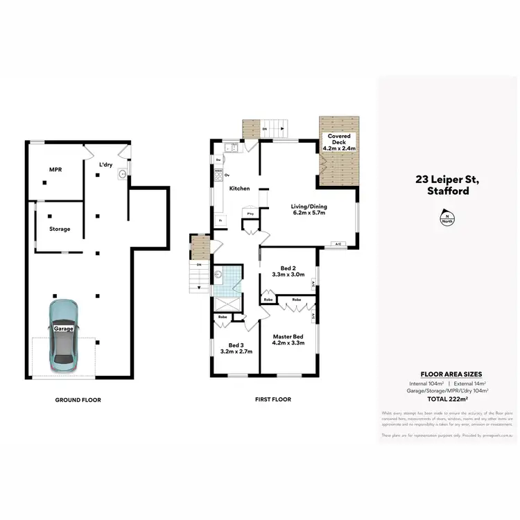 Floorplan of Homely house listing, 23 Leiper Street, Stafford QLD 4053