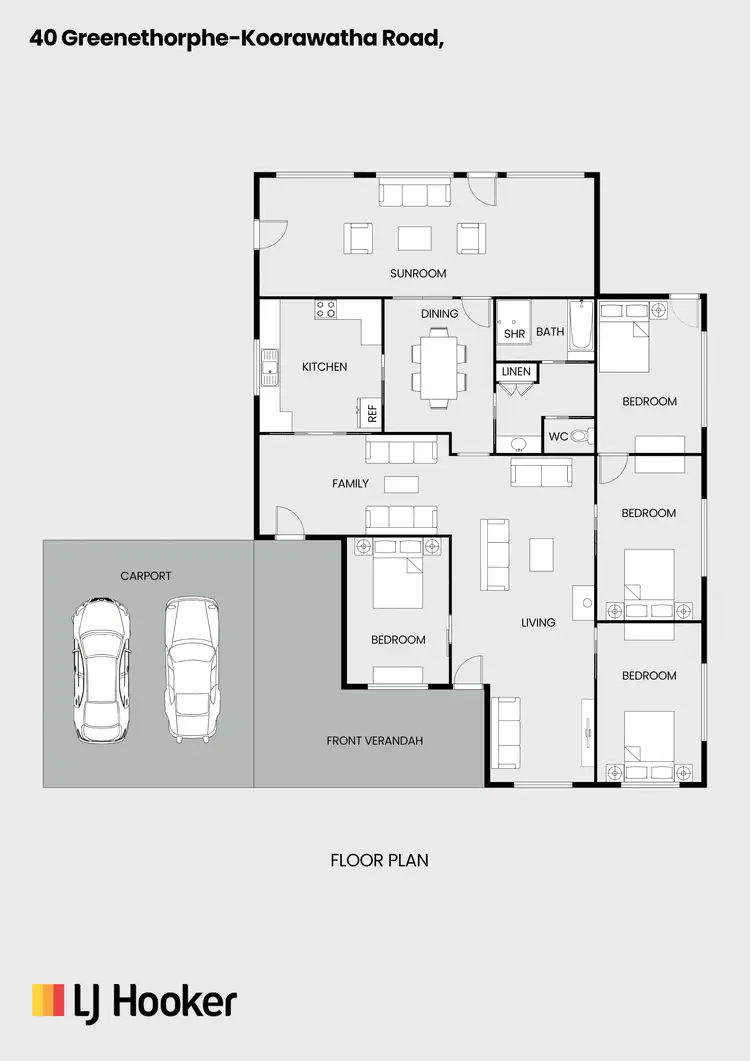 Floorplan of Homely rural property listing, 40 Koorawatha Road, Greenethorpe NSW 2809