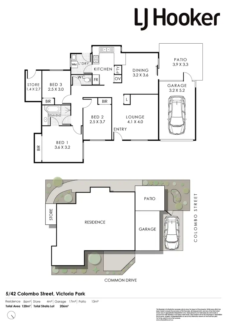 Floorplan of Homely villa listing, 5/42 Colombo Street, Victoria Park WA 6100