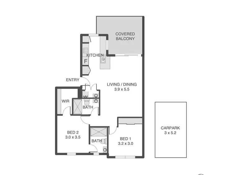 Floorplan of Homely apartment listing, 11/36 cunningham, Taringa QLD 4068