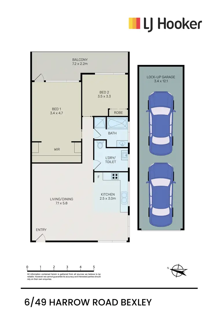 Floorplan of Homely apartment listing, 6/49 Harrow Road, Bexley NSW 2207